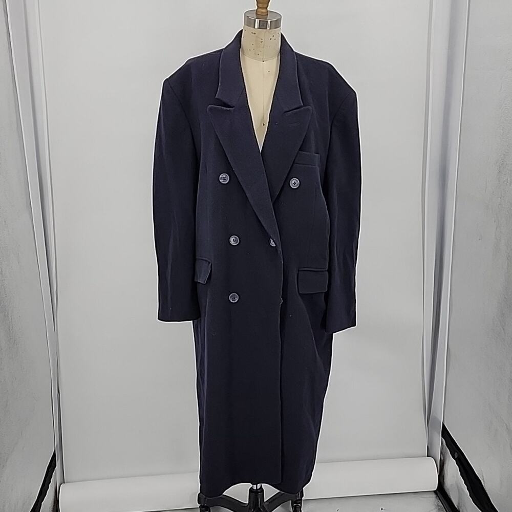 Roberto Vasalli Men's  Cashmere Blend Black Coat Size 42